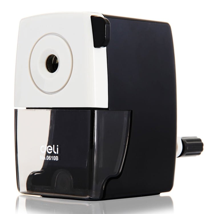 Deli Stationery Pencil Sharpeners Office School Supplies Mechanical Manual Pencil Sharpener(Black) - British D'sire Main image
