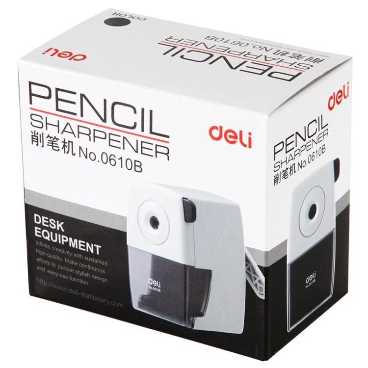 Deli Stationery Pencil Sharpeners Office School Supplies Mechanical Manual Pencil Sharpener(Black) - British D'sire