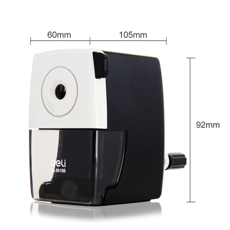 Deli Stationery Pencil Sharpeners Office School Supplies Mechanical Manual Pencil Sharpener(Black) Secondary image