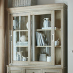 Delphine Collection Sliding Glass Dresser Top - Sideboards - British D'sire