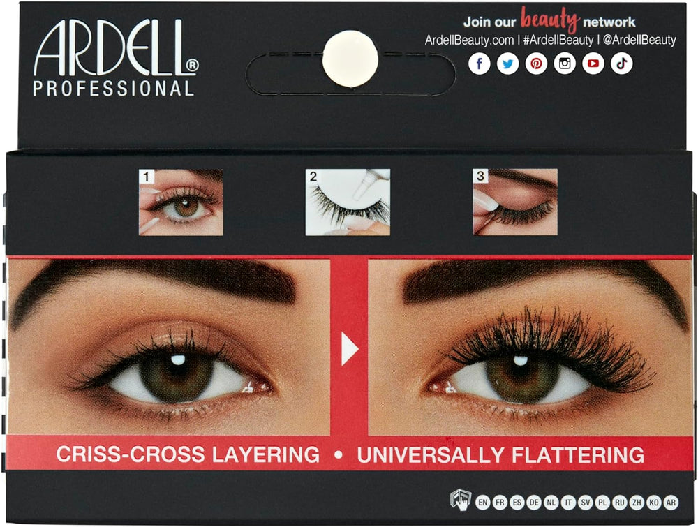 Ardell Double Demi Wispies False Eyelashes, Duo Adhesive Included, Full Volume Medium Length, Vegan Friendly, 1 Pair (Pack of 1) Secondary image