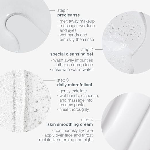 Dermalogica Discover Healthy Skin Kit, Polishes, Cleanses, Moisturisers, Precleanse 29ml, Special Cleansing Gel 14ml, Daily Microfoliant 13ml, Skin Smoothing Cream 14ml , for All Skin Types - British D'sire