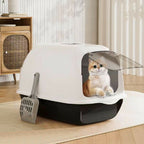 Detachable Cat Litter Box, Black+ White - Cat Litter Box - British D'sire