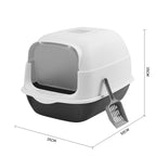 Detachable Cat Litter Box, Black+ White - Cat Litter Box - British D'sire