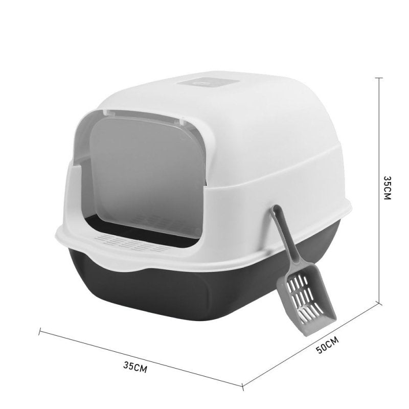 Detachable Cat Litter Box, Black+ White - Cat Litter Box - British D'sire