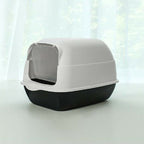 Detachable Cat Litter Box, Black+ White - Cat Litter Box - British D'sire