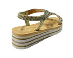 Diamante Elastic Ankle Strap Wedge Sandals - Sandals - British D'sire
