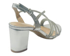 Diamante Glitter Ankle Strap Block Heel Shoes - Heels - British D'sire
