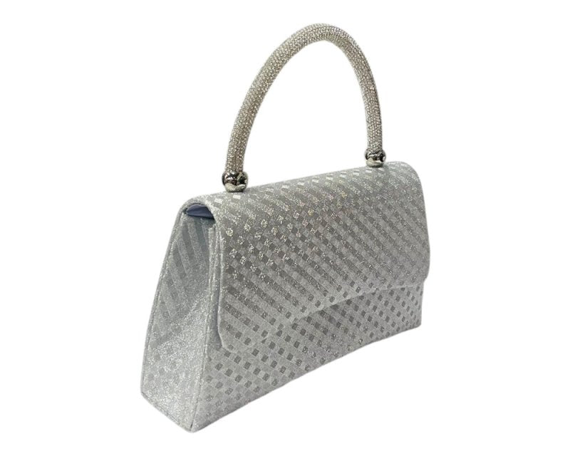 Diamante Glitter Clutch Tote Bag - Bags - British D'sire