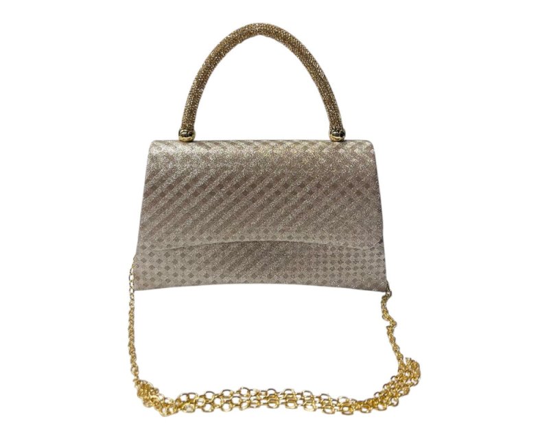 Diamante Glitter Clutch Tote Bag - Bags - British D'sire