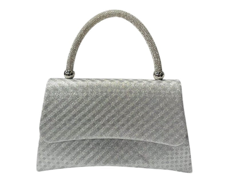 Diamante Glitter Clutch Tote Bag - Bags - British D'sire