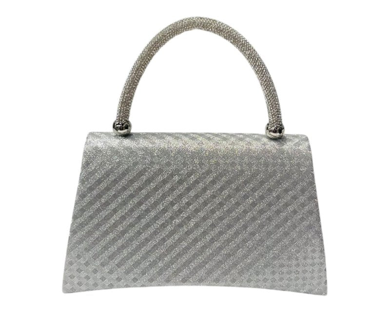 Diamante Glitter Clutch Tote Bag - Bags - British D'sire