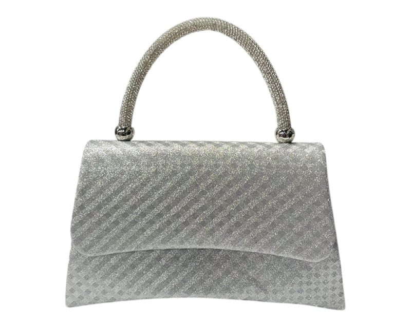 Diamante Glitter Clutch Tote Bag - Bags - British D'sire