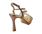 Diamante High Heel Glitter Ankle Strap Shoes - Heels - British D'sire