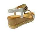 Diamante Slip On Wedge Sandals - Sandals - British D'sire