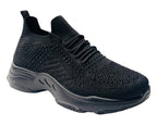 Diamante Socks Lace Up Trainers - Trainers - British D'sire