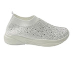 Diamante Socks Slip On Trainers - Trainers - British D'sire