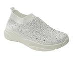 Diamante Socks Slip On Trainers - Trainers - British D'sire
