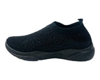 Diamante Socks Slip On Trainers - Trainers - British D'sire