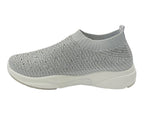 Diamante Socks Slip On Trainers - Trainers - British D'sire