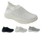 Diamante Socks Slip On Trainers - Trainers - British D'sire