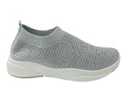 Diamante Socks Slip On Trainers - Trainers - British D'sire