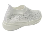 Diamante Socks Slip On Trainers - Trainers - British D'sire
