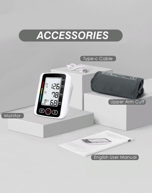 Digital Blood Pressure Monitor Automatic Arm Pulse Meter Voice Talking BP Machine(US Logistics only For USPS.TK/TMEU only For self-pickup)(Platform policies vary; relevant qualifications are attached via link, please do not list products without required - British D'sire