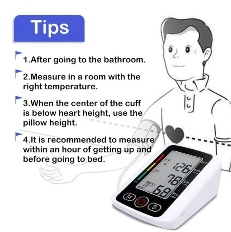 Digital Blood Pressure Monitor Automatic Arm Pulse Meter Voice Talking BP Machine(US Logistics only For USPS.TK/TMEU only For self-pickup)(Platform policies vary; relevant qualifications are attached via link, please do not list products without required - British D'sire