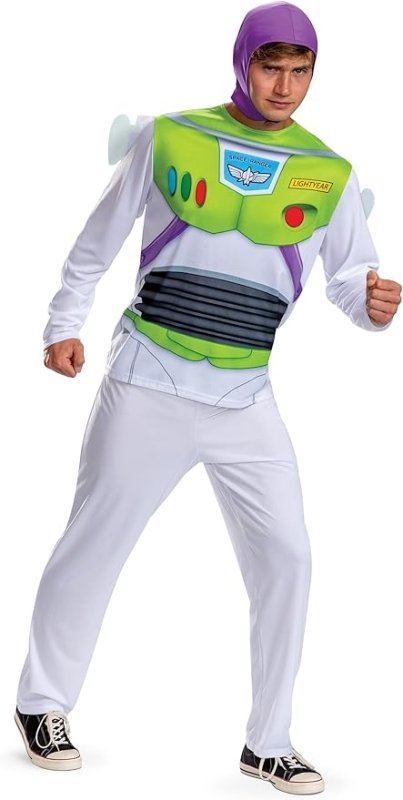 DISGUISE 158459C - EU Buzz Basic Plus Adult (Eu) Toy Story Fancy Dress, Men, Multi, XL - Movie & TV Fan Apparel - British D'sire Main image