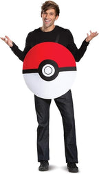 Disguise Unisex Pokeball Classic Adult Costume - Video Games Fan Apparel - British D'sire