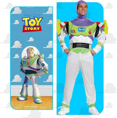 Disney Official Classic Buzz Lightyear Costume Adult, Toy Story Costume Adult - Movie & TV Fan Apparel - British D'sire