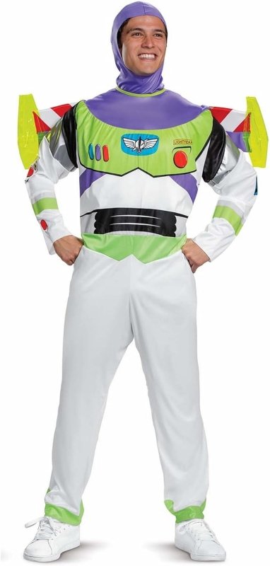 Disney Official Classic Buzz Lightyear Costume Adult, Toy Story Costume Adult - Movie & TV Fan Apparel - British D'sire Main image