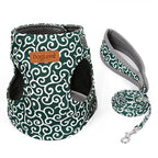 DogLemi Pet Cat Traction Rope Chest Harness Vest Type Traction Suit Cat Walking Rope, Size:S(Green) - British D'sire