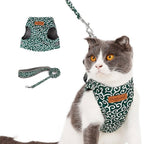 DogLemi Pet Cat Traction Rope Chest Harness Vest Type Traction Suit Cat Walking Rope, Size:XS(Green) - British D'sire