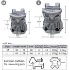 Doglemi Pet Outing Backpack Dog Shoulder Chest Bag Breathable Mesh Dog Cat Bag, Size:L(Gray) - British D'sire