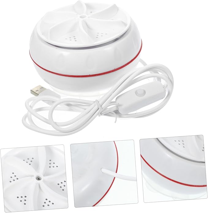 DOITOOL Mini Portable Washing Machine, Small Washer, Small Portable Washing Machine, Smart Washer Abs White Mini Washers, Clothes Washer, Socks Washing Machine Underwear The Lazy - British D'sire