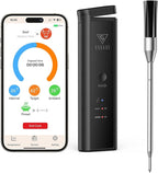 DOQAUS Wireless Meat Thermometer, 158m Rang Bluetooth Food Thermometer, Smart APP Control High Accuracy Cooking Thermometer Probe for Kitchen Air Fryers BBQ Oven - British D'sire