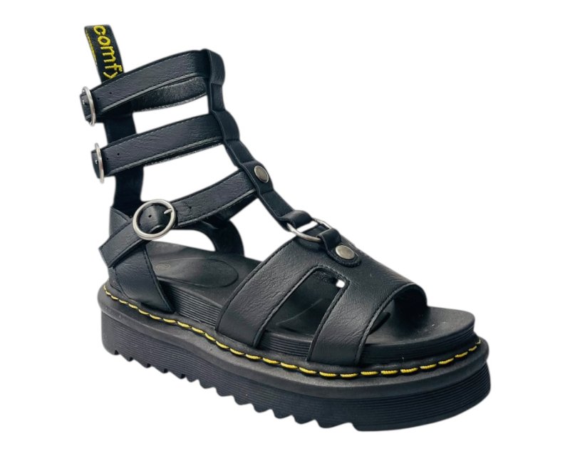 Double Ankle Strap Gladiator Sandals - Sandals - British D'sire