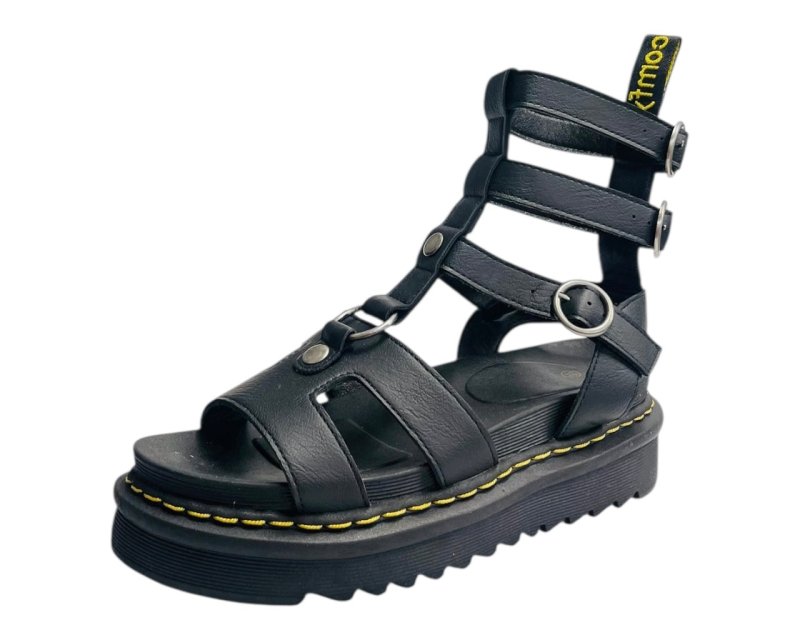 Double Ankle Strap Gladiator Sandals - Sandals - British D'sire