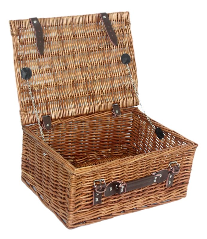 Double Steamed 40cm Picnic Basket - Empty Picnic Baskets - British D'sire