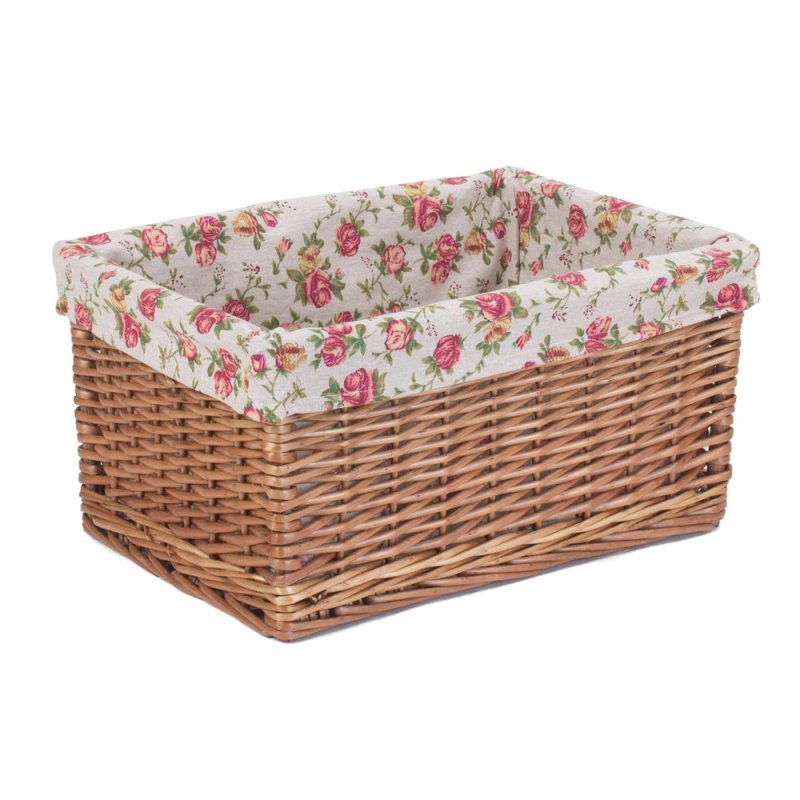 Double Steamed Garden Rose Willow Storage Baskets - Storage Baskets - British D'sire