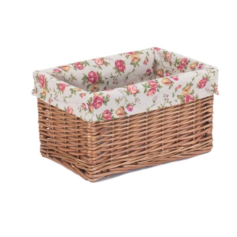 Double Steamed Garden Rose Willow Storage Baskets Secondary image