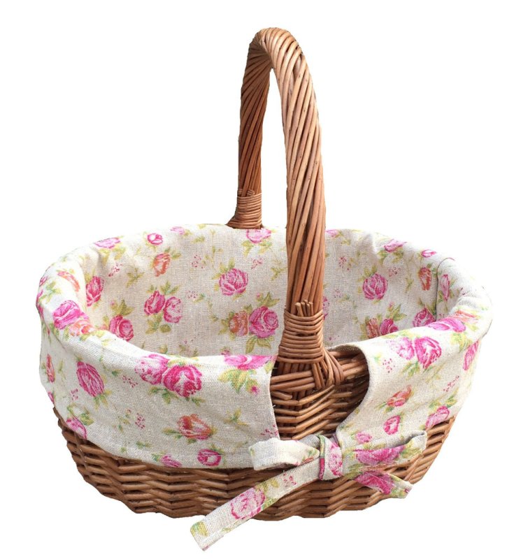 Double Steamed Oval Shopping Basket - Shopping Baskets - British D'sire Main image