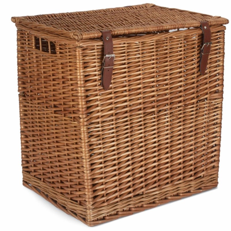 Double Steamed Vintner Storage Wicker Picnic Basket - Storage Baskets - British D'sire
