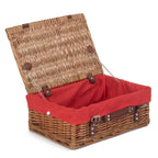 Double Steamed Wicker Picnic Basket - Empty Picnic Baskets - British D'sire