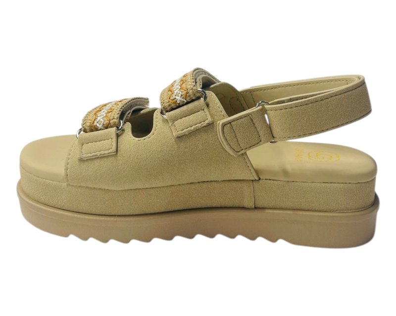 Double Strap Chunky Sole Sandals - Sandals - British D'sire