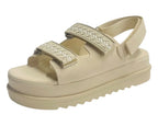 Double Strap Chunky Sole Sandals - Sandals - British D'sire