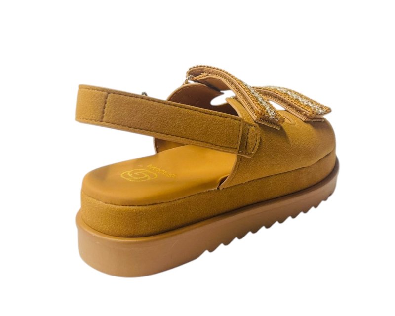 Double Strap Chunky Sole Sandals - Sandals - British D'sire