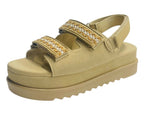 Double Strap Chunky Sole Sandals - Sandals - British D'sire